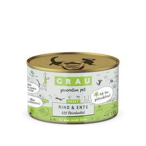 Grau Katze Rind & Ente