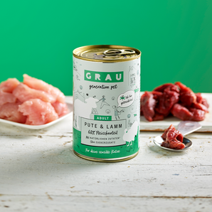 Grau Katze Pute & Lamm