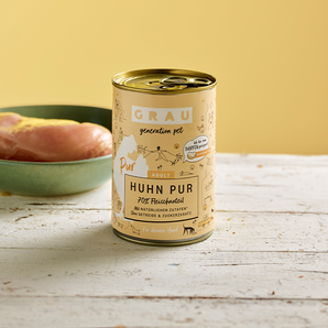 Grau Hund Adult Huhn pur