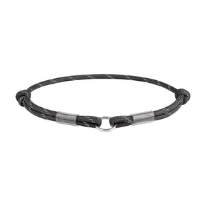Smart ID Tieranhänger Collar WAUDOG Paracord-Halsband Schwarz