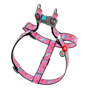 Hundegeschirr Collar WAUDOG Nylon "Unicorns" mit QR-Pass