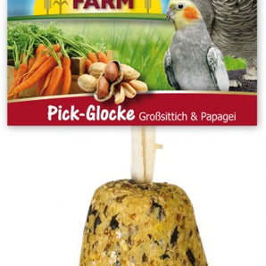 JR Birds Snacks Pick Glocke Großsittich+Papagei