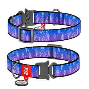 Halsbänder Collar Nylon WAUDOG "Dreamcatcher" mit QR-Pass