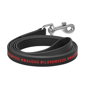 Hundeleine Collar WAUDOG "I love my dog" Schwarz, 122 cm