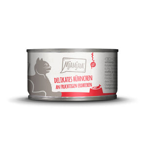 MjAMjAM leckere Mahlzeiten delikates Hühnchen an fruchtigen Erdbeeren