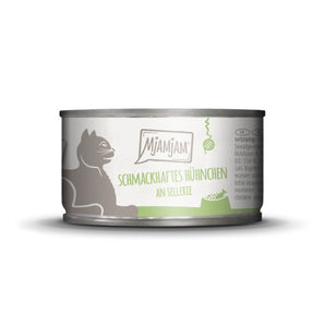 MjAMjAM leckere Mahlzeiten schmackhaftes Hühnchen an gedünstetem Sellerie