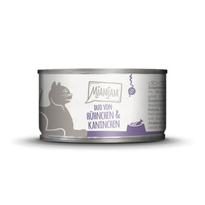 MjAMjAM leckere Mahlzeiten DUO von saftigem Hühnchen & Kaninchen an gedämpftem Kürbis