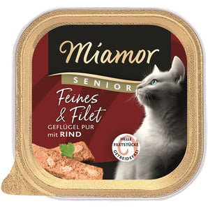 Miamor Feines & Filet Senior Geflügel Pur & Rind