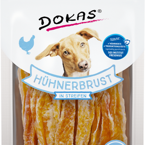 DOKAS Snack Hund Hühnerbrust in Streifen