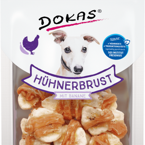 DOKAS Snack Hund Hühnerbrust mit Banane