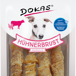 DOKAS Snack Hund Hühnerbrust Kaurolle