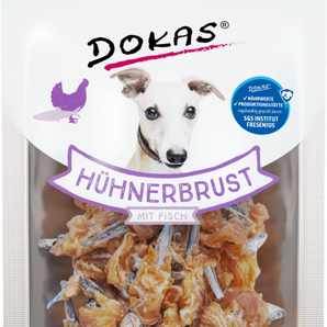 DOKAS Snack Hund Hühnerbrust mit Fisch