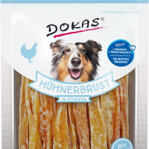 DOKAS Snack Hund Hühnerbrust in Streifen