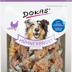 DOKAS Snack Hund Hühnerbrust mit Fisch