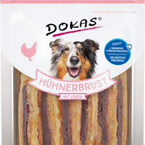 DOKAS Snack Hund Hühnerbrust mit Leber
