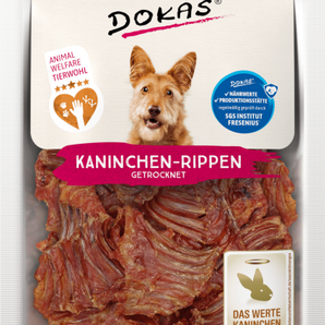 DOKAS Snack Hund Kaninchen-Rippen mit Fleisch