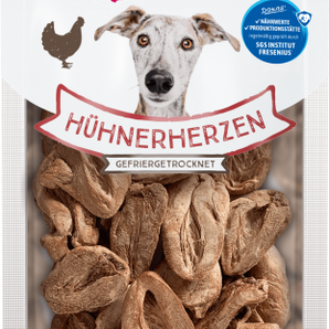 DOKAS Snack Hund Hühnerherzen, gefriergetrocknet