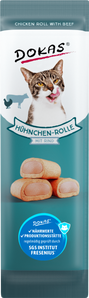 DOKAS Snack Katze Hühnchen-Rolle mit Rind