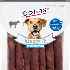 DOKAS Snack Hund Kaurolle mit Rindfleisch