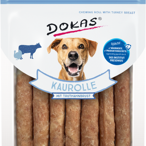DOKAS Snack Hund Kaurolle mit Truthahnbrust