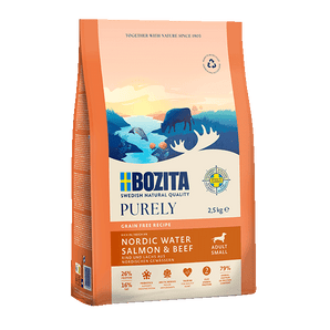 Bozita Dog Purely Adult Small Grain Free Lachs & Rind Getreidefrei