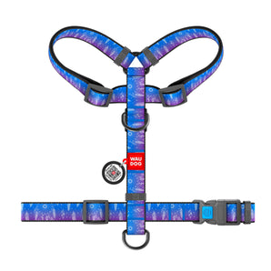 Hunde-H-Geschirr Collar WAUDOG Nylon "Dreamcatcher" mit QR-Pass