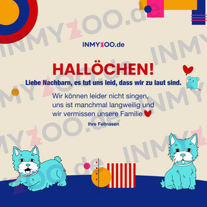 Schade, dass wir laut sind (hund & hund) - Poster