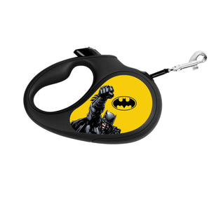 Rollleine Collar WAUDOG R-leash "Batman yellow"