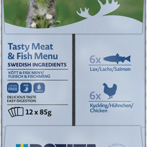Bozita Pouch Multibox Fisch&Fleischmenü für Kitten Soße 12*85g