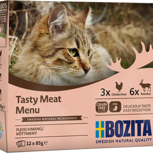 Bozita Multibox Fleischmenü Häppchen in Gelee 12*85g