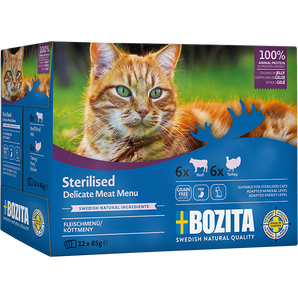 Bozita Sterilised Multibox Fleischmenü in Gelee 12*85g