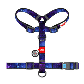 Hunde-H-Geschirr Collar WAUDOG Nylon "NASA21" mit QR-Pass