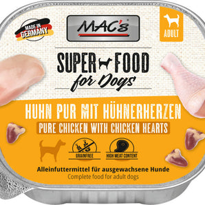 Mac´s Dog Schalen Huhn Pur+Geflügel Herzen