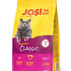 JosiCat Sterilised Classic/Streunerkatzen. Das gewählte Produkt ist nur für Streunerkatzen Hilfe verfügbar.