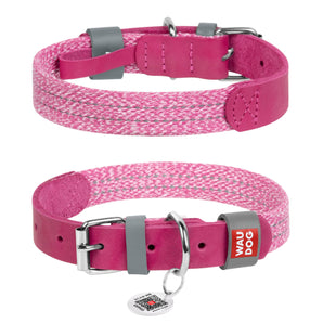 Halsbänder Collar WAUDOG Classic, Rosa