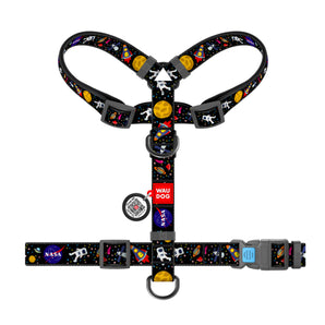 Hunde-H-Geschirr Collar WAUDOG Nylon "NASA" mit QR-Pass