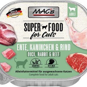 Mac´s Cat Schalen Ente+Kaninchen+Rind