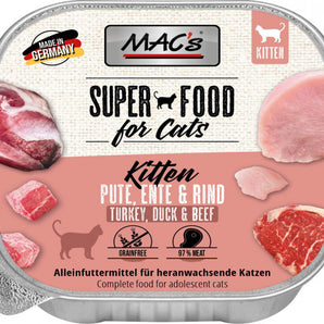 Mac´s Cat Schalen Kitten Pute+Ente+Rind