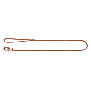 Echtleder-Hundeleinenhalter Collar WAUDOG Soft 135cm, Braun