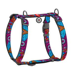 Hunde-H-Geschirr Collar WAUDOG Nylon "Summer" mit QR-Pass