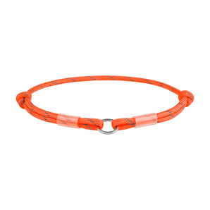 Smart ID Tieranhänger Collar WAUDOG Paracord-Halsband Orange
