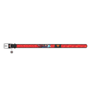 Halsbänder Collar WAUDOG "Superman1" mit QR-Pass Weiß