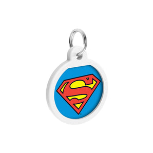 Smart ID Tieranhänger Collar WAUDOG mit QR-Pass «Superman is hero»