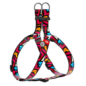 Hundegeschirr Collar WAUDOG Nylon "Graffiti" mit QR-Pass