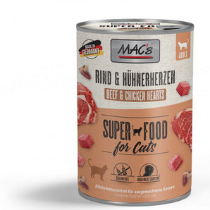 Mac’s Cat Dosen Rind+Hühnerherzen