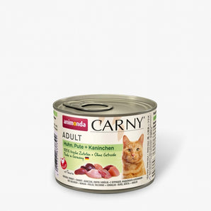 Animonda Cat Dose Carny Adult Huhn & Pute & Kaninchen/Streunerkatzen. Das gewählte Produkt ist nur für Streunerkatzen Hilfe verfügbar.