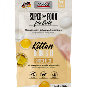 Mac's Cat Pouch Kitten Huhn & Ei