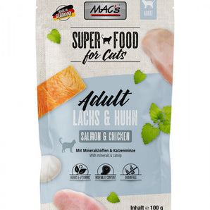 Mac's Cat Pouch Lachs + Huhn