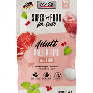 Mac's Cat Pouch Kalb & Rind