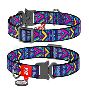 Halsbänder Collar Nylon WAUDOG "Indie" mit QR-Pass